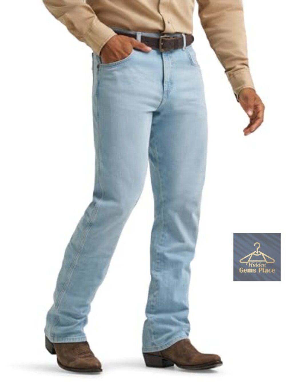 Wrangler Retro Relaxed Fit Boot Cut Jeans - Picture 1 of 6